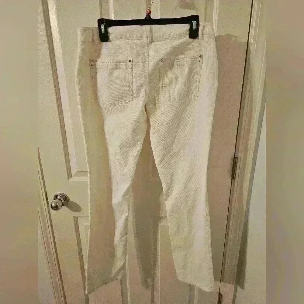 White House Black Market NWT Womens Corduroy Noir Jeans Size 10R - Picture 4 of 5